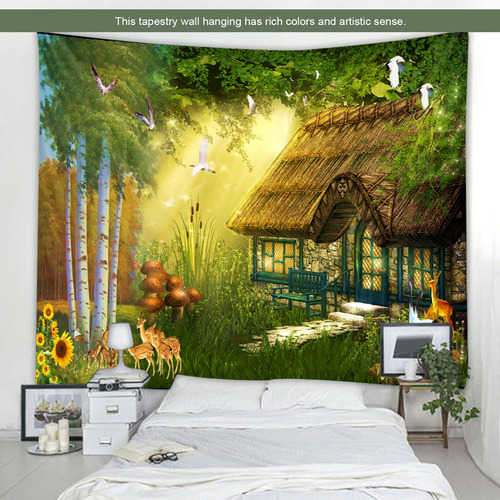 Tapiz De Pared Con Forma De Cuento De Hadas Con Forma De Bos