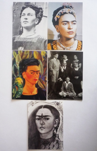 5 Tarjetas Postales Frida Kahlo Numero 3 