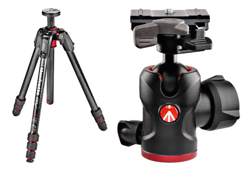 Manfrotto 190go! Carbon Fiber M-series TriPod And 494 Ball H