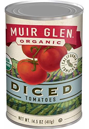 Muir Glen, Tomates Dados Orgánicos, 14.5 Onzas