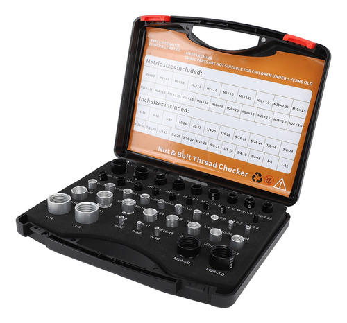44pcs Nut And Bolt Thread Detector