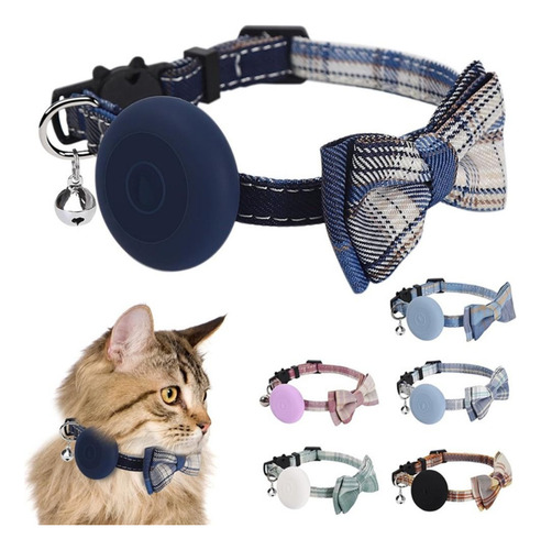 Collar Para Mascotas Con Soporte Localizador De Pajarita En