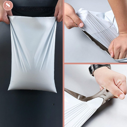 Imagen 4 de 10 de Pack 100 Bolsas Embalajes Courier Sobre Autoadhesivo 30x40cm
