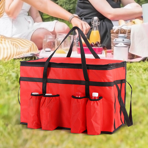 Bolsa Térmica Para Entrega De Alimentos Con Rojo