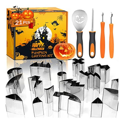 Kit De Talla De Calabaza De Halloween Para Niños, Xfbcd