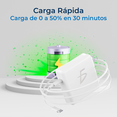 Cargador Laptop Compatible Macbook Pro Air 96w Usb C Color Blanco Ele-Gate