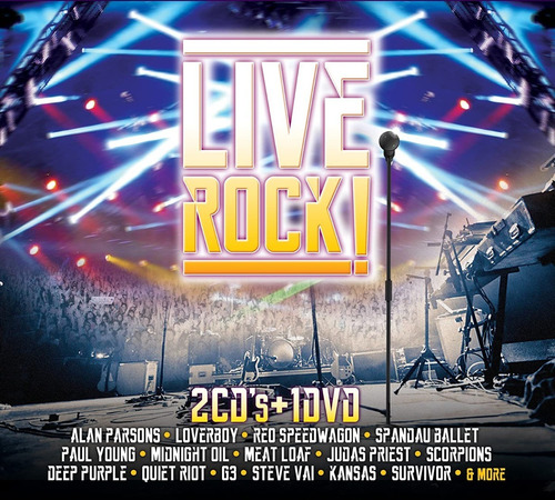 Live Rock! | 2 Cd + Dvd Música Nueva