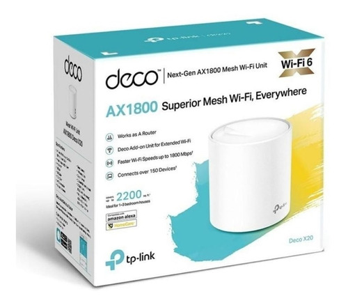 P Sistema Wi-fi Mesh Tp-link Deco X20 (1-pack) Ax1800