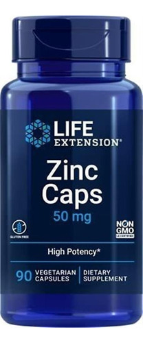 Zinc 50 Mg Alta Potencia Life Extension 90 Capsulas