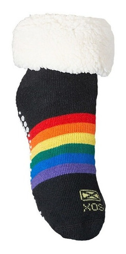 Medias Pantusox Corderito Antideslizante Niño Niña Rainbow