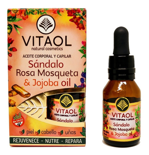 Aceite Vitaol Rosa Mosqueta, Sándalo & Jojoba Oil