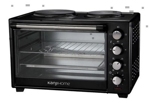 Imagen 3 de 8 de Horno Mesa Electrico Bgh 64l Abollado Bandeja Enlozada Ref