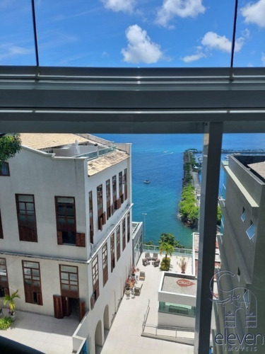 Imagem 12 de 28 de Apartamento Para Venda Comercio, Salvador ( Clock Marina)1 Dormitório Sendo 1 Suíte, 1 Sala, 1 Banheiro, 1 Vaga, Vista Mar, Mobiliado, - Mc03 - 70652776