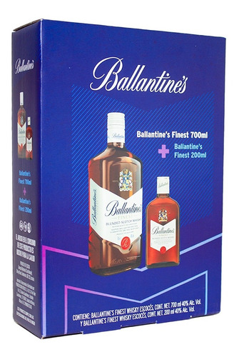 Whisky Ballantines Finest 700ml Con Ballantines Finest 200ml