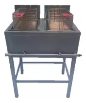 Comprar Freidora De 2 Tinas De Fierro Con Tinas Y Canastillas