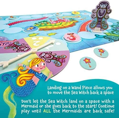 Jogo De Tabuleiro Peaceable Kingdom Mermaid Island
