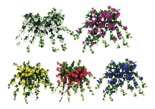 Pulunto, 2 Unidades, Flores Artificiales Para Balcón, Simula