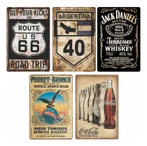 Comprar Combo Chapas Vintage Decorativas 20x30cm X5 Unid Chapas Vintage 20x30cm X5