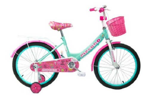 Imagen 1 de 1 de Bicicleta femenina Love Lady R20 frenos v-brakes y tambor color turquesa con ruedas de entrenamiento  