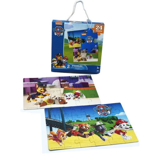 Puzzle Paw Patrol X 2- 24 Pzs Original Nick Patrulla Canina