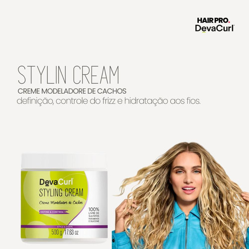 Kit Deva Curls Styling Cream E Super Cream + Escova