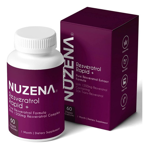 Nuzena Resveratrol 60 Cápsulas - U - Unidad A $3882