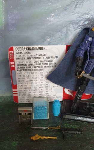 Gi Joe 25th- Cobra Leader- Cobra Commander (Usado)