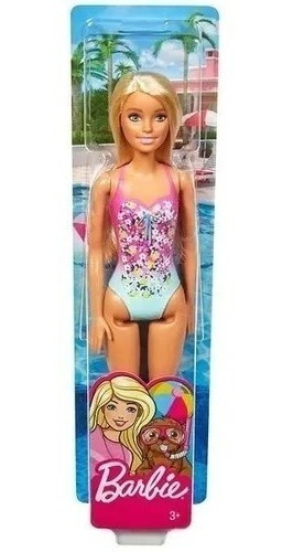 Muñeca Barbie Traje Baño Siempre Vestida Vestido Una Pieza