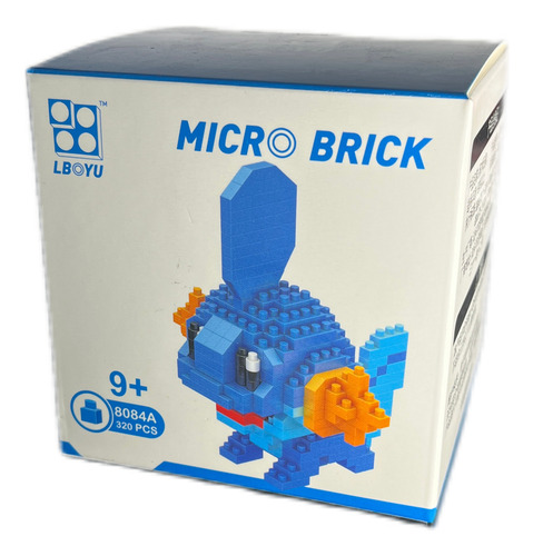Micro Brick De Mudkip - Mini Bloques Para Armar De Pokemon 320 Mudkip