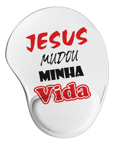 Mouse Pad Ergonômico Evangélico Deus Jesus Religião 11