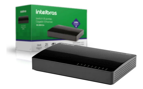 Switch 8 Portas Giga Sg 800 Q+ Não Gerenciável Intelbras