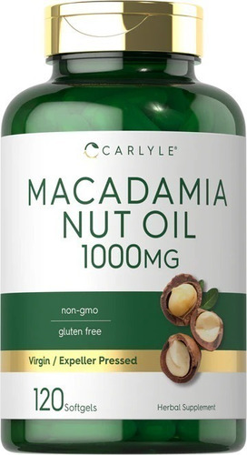 Carlyle | Macadamia Nut Oil | 1000mg | 120 Softgels