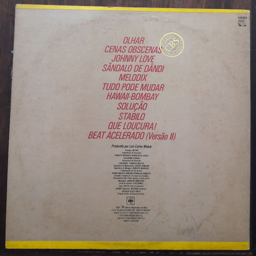 Imagem 2 de 5 de Lp Vinil Metro Olhar 1a. Ed. Original 1985 Raridade
