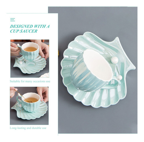 Tazas De Café Con Tapa, Taza De Café Con Forma De Concha, Ta