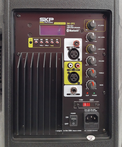 Bafle Potenciado 10 Pulgadas Skp Sk-2px Bluetooth 150W RMS
