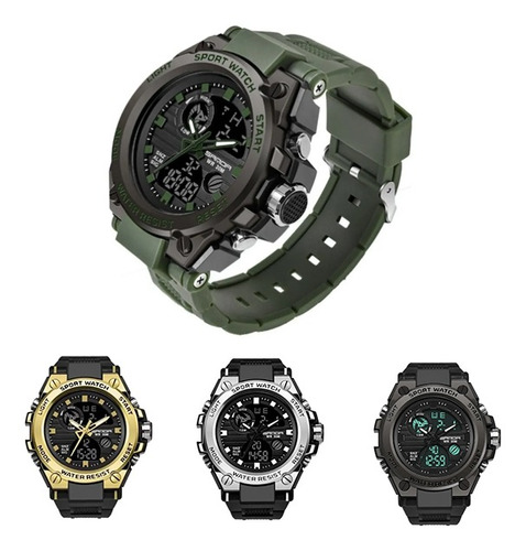 Sanda Reloj Militar Para Hombre Impermeable Deportivo Casual