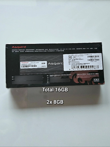 Asgard Loki W2 Memoria Ram Ddr4 16gb (2x8gb) 3200mhz Rgb
