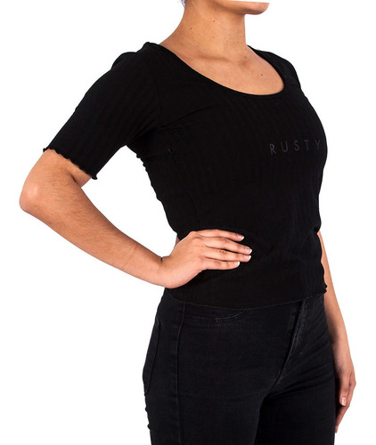 Imagen 2 de 2 de Remera Rusty Lights Ld Blanco Mujer