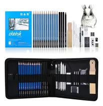 Comprar Jgo 33 Lápices De Dibujo Jgo Lápices De Dibujo Y Kit De Dibu