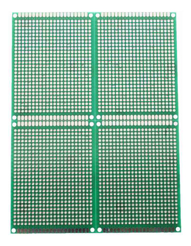 Stripboard Prototype Fr-4 Pcb De Doble Cara De 4 Piezas Univ