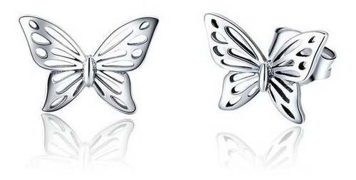 Aretes Para Mujer Mariposa Fabricados En Plata 925