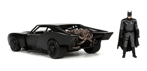 Imagen 9 de 10 de The Batman Batimovil Con Figura Dc Jada Escala 1:24 Original