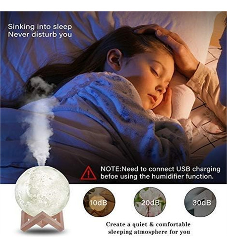 Moreka Humidificador Difusor Aromaterapia Luna Lamparas De Aromas