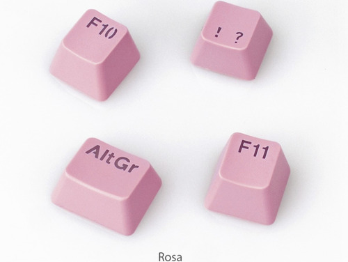 Imagen 1 de 9 de Kit 108 Teclas Keycaps Nisuta Nskbgz108 Rosa Sw Cherry Full