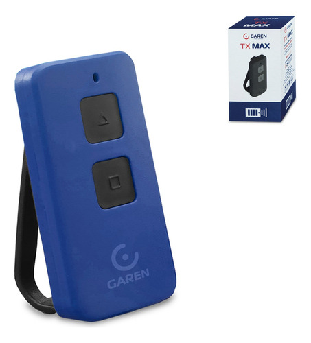 Controle Remoto Portão Eletrônico 433 Tx Max Garen Colorido Cor Azul