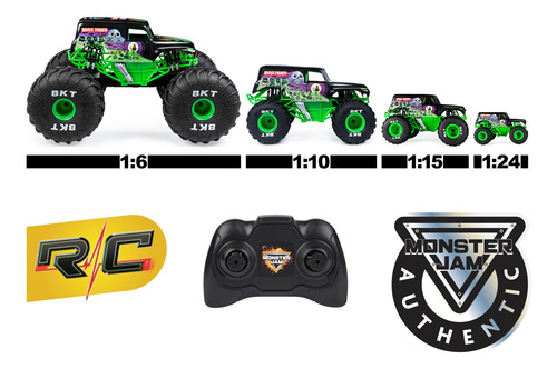 Mando A Distancia Monster Truck Monster Jam El Toro Loco 1:2