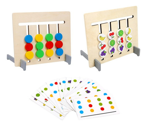 Colorful Fruit Double-sided Matching Game Toy