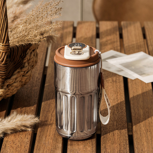 Garrafa Térmica Digital Inteligente De 450 Ml, Café Portátil