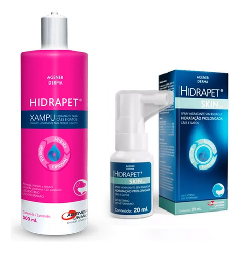 Hidrapet Shampoo 500ml + Hidrapet Skin 20ml