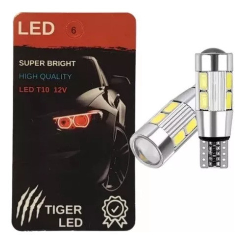 Ampolleta Led Cola Pescado T10 Libre De Error Canbus 2 Unids